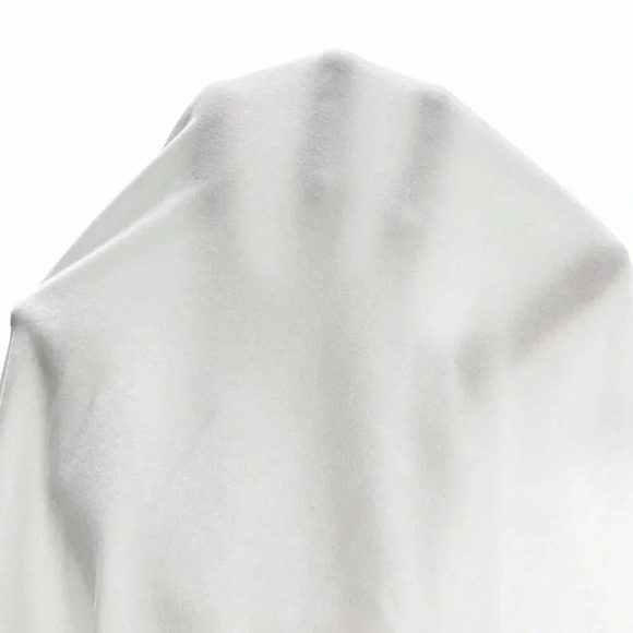 White Elegant Women's Maternity Off Shoulder Foldover Front Floor Length Dress - Picture 6 of 6